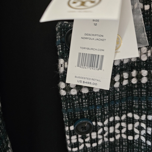 Tory Burch Norfolk Tweed and Sequin Jacket - Picture 4 of 4